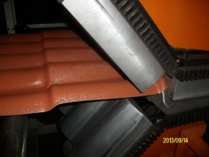 Máquina de produção de telha esmaltada de PVC